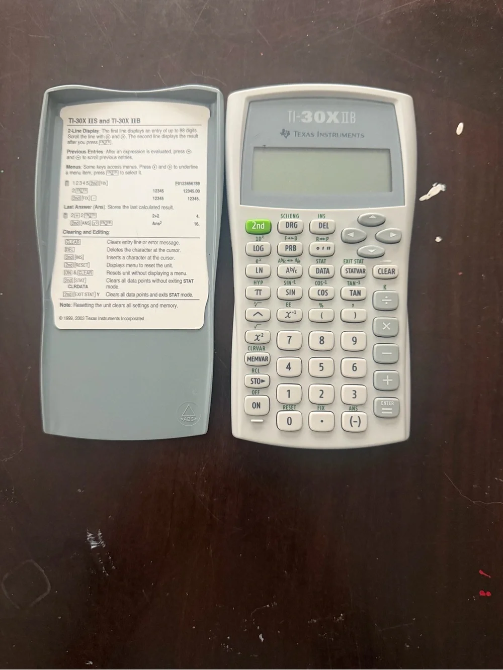 Texas Instruments Matte Gray Calculator Cover - Picture 2 of 3